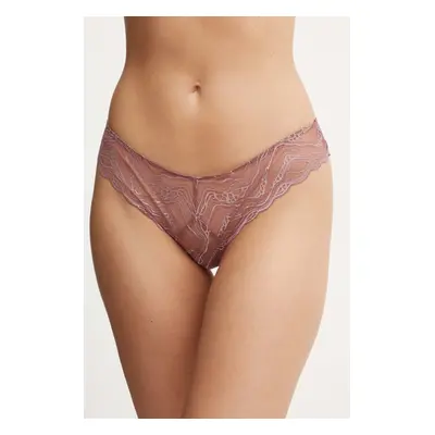 Kalhotky brazilky Calvin Klein Underwear růžová barva, 000QF7926E