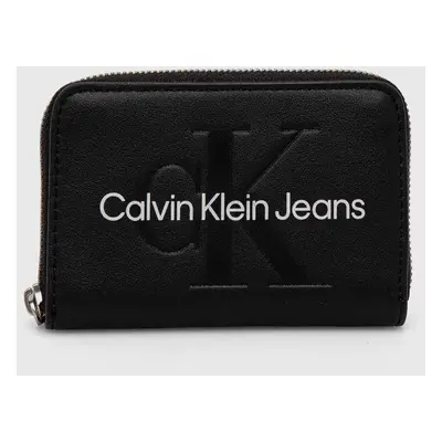 Peněženka Calvin Klein Jeans černá barva, K60K612255