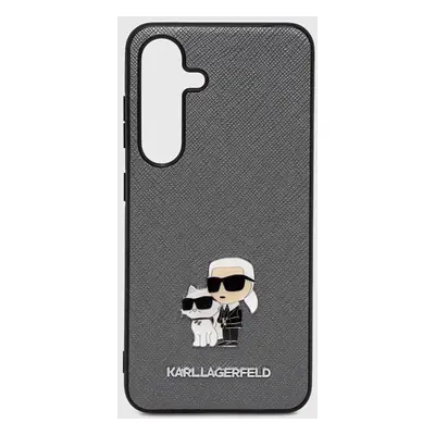 Obal na telefon Samsung Galaxy Karl Lagerfeld S24 S921 šedá barva, KLHCS24SPSAKCMPG