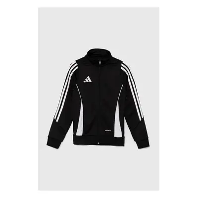 Dětská mikina adidas Performance TIRO24 TRJKTY černá barva, s aplikací, IJ9958