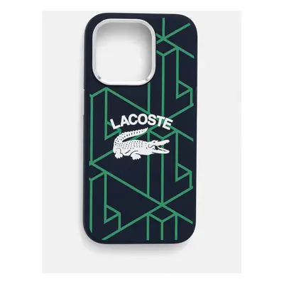 Obal na telefon Lacoste iPhone 15 Pro 6.1 tmavomodrá barva, LCHMP15LSBIV