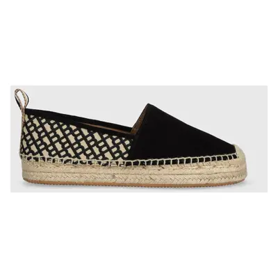 Espadrilky BOSS Madeira černá barva, 50516701