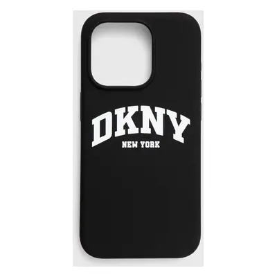 Obal na telefon Dkny iPhone 15 Pro 6.1" černá barva, DKHMP15LSNYACH