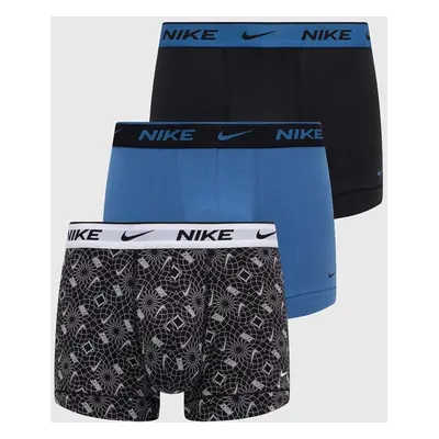 Boxerky Nike 3-pack pánské, modrá barva, 000PKE1008