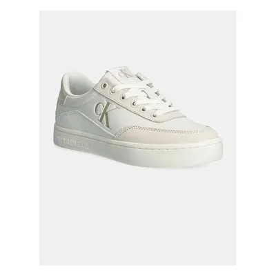 Sneakers boty Calvin Klein Jeans CLASSIC CUPSOLE LOW MG LTH bílá barva, YW0YW01585