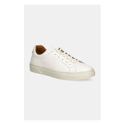 Kožené sneakers boty Hackett London HACKNEY CLASSIC bílá barva, HMS21417