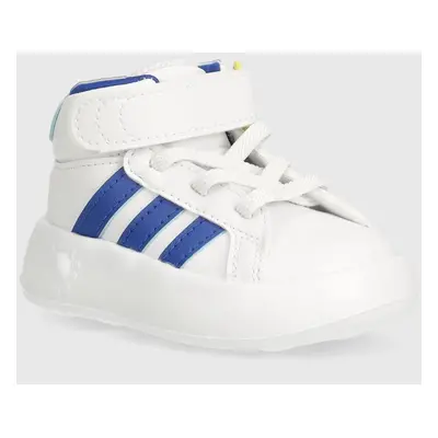 Dětské sneakers boty adidas GRAND COURT MID bílá barva, IE3865