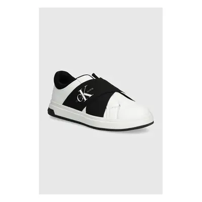 Dětské sneakers boty Calvin Klein Jeans bílá barva, V3X9-81056