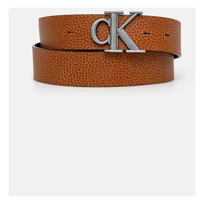 Oboustranný pásek Calvin Klein Jeans pánský, černá barva, K50K512084