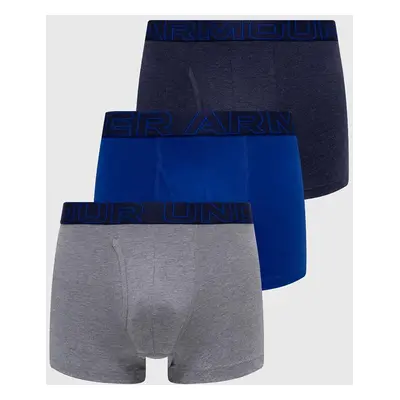 Boxerky Under Armour 3-pack pánské, tmavomodrá barva