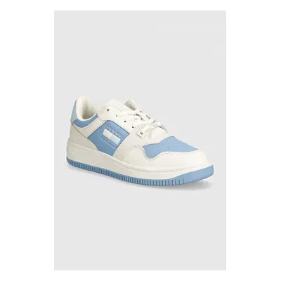 Kožené sneakers boty Tommy Jeans TJW RETRO BASKET TONAL LOGO EN0EN02571