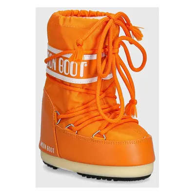 Dětské sněhule Moon Boot ICON NYLON oranžová barva, 80D1400440