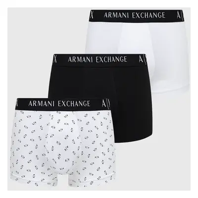 Boxerky Armani Exchange 3-pack pánské