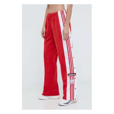 Tepláky adidas Originals Adibreak červená barva, vzorované, IP0620