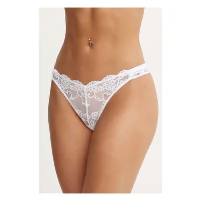 Tanga Guess JANE bílá barva, průhledné, O4YE01 PZ01C