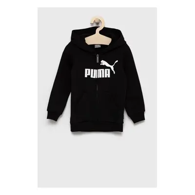 Dětská mikina Puma 586967 černá barva, s potiskem