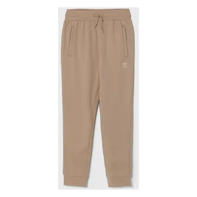 Dětské tepláky adidas Originals PANTS béžová barva, hladké, IX5296