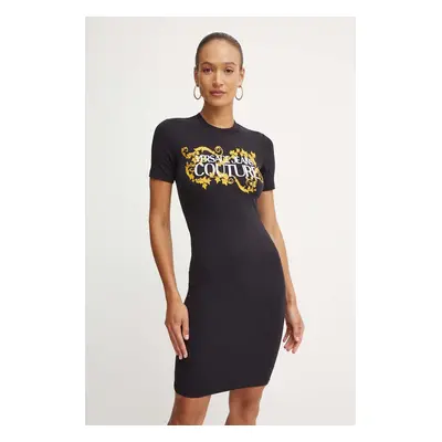 Šaty Versace Jeans Couture černá barva, mini, 77HAOE05 CJ02E