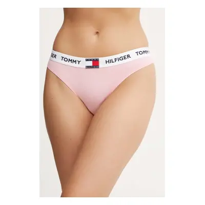 Tanga Tommy Hilfiger růžová barva, UW0UW05616