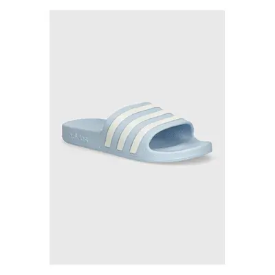 Pantofle adidas Adilette dámské, modrá barva, IE8919