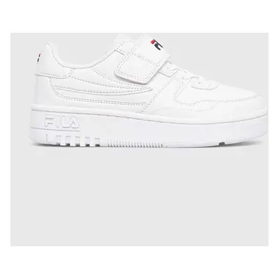 Dětské sneakers boty Fila FXVENTUNO VELCRO bílá barva