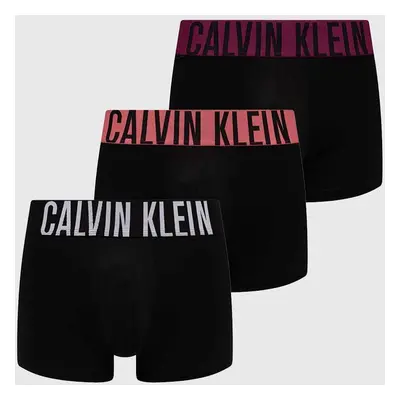 Boxerky Calvin Klein Underwear 3-pack pánské, černá barva, 000NB3775A