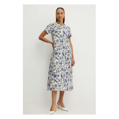 Hedvábné šaty Weekend Max Mara maxi, 2425226101600