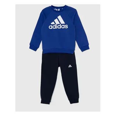 Dětská tepláková souprava adidas LK BOSOG FL tmavomodrá barva, IV7436