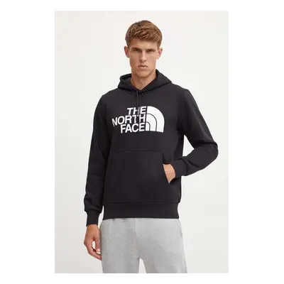 Mikina The North Face Easy Hoodie pánská, černá barva, s kapucí, s potiskem, NF0A89FFJK31