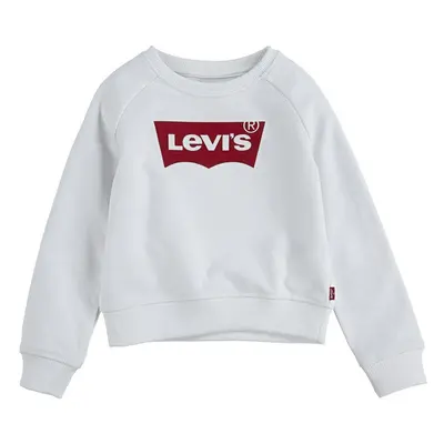 Dětská mikina Levi's bílá barva, s potiskem