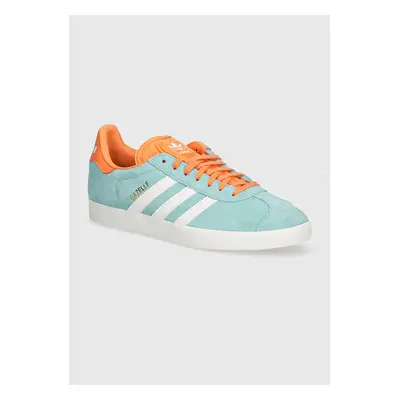 Sneakers boty adidas Originals Gazelle tyrkysová barva, IH2627