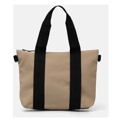 Taška Rains Tote Bag Micro W3 béžová barva, 14180-24