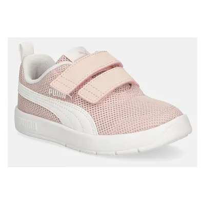 Dětské sneakers boty Puma Courtflex V3 Mesh PS růžová barva, 398085