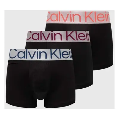 Boxerky Calvin Klein Underwear 3-pack pánské, černá barva, 000NB3074A