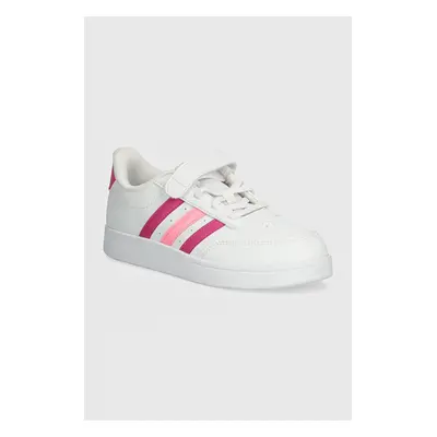 Dětské sneakers boty adidas BREAKNET 2.0 EL C bílá barva, IE3791