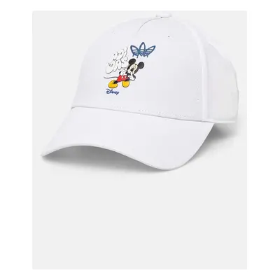 Bavlněná baseballová čepice adidas Originals BASEBALL CAP bílá barva, s aplikací, IY6693