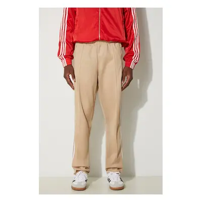 Tepláky adidas Originals Adicolor Classics Beckenbauer Pant béžová barva, jednoduché, IZ1857