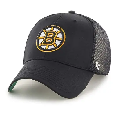 Kšiltovka 47 brand NHL Boston Bruins černá barva, s aplikací, H-BRANS01CTP-BKB