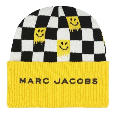 Dětská čepice s příměsí vlny Marc Jacobs žlutá barva, W60350