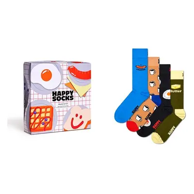 Ponožky Happy Socks 4-Pack Breakfast Gift Set P001725