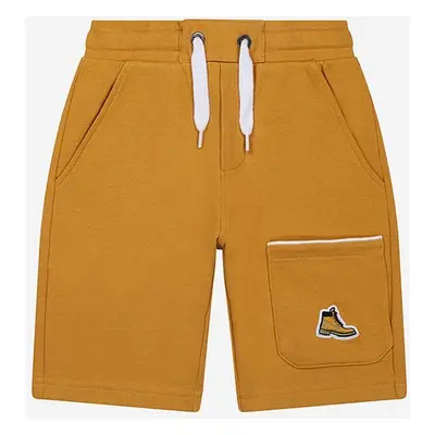 Dětské kraťasy Timberland Bermuda Shorts žlutá barva, hladké, nastavitelný pas