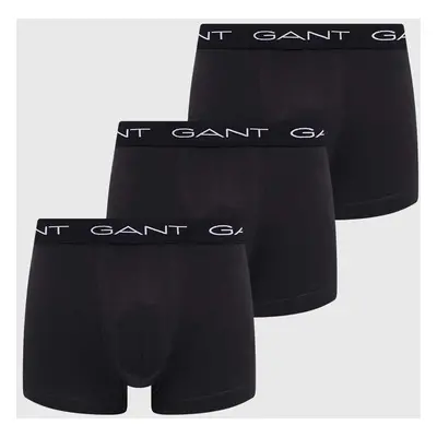 Boxerky Gant 3-pack pánské, černá barva, 900013003