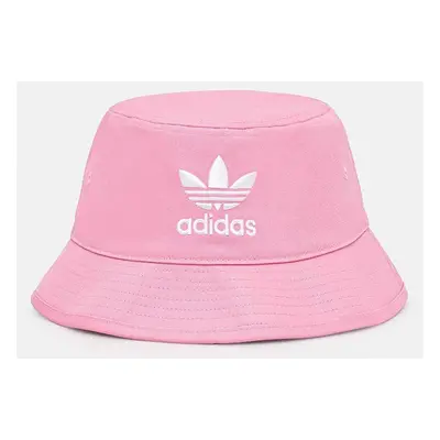 Bavlněný klobouk adidas Originals Adicolor růžová barva, HM1678