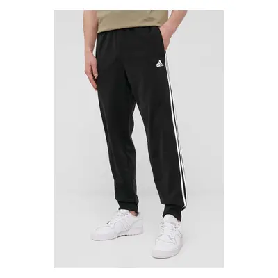 Kalhoty adidas pánské, černá barva, s aplikací, H46105