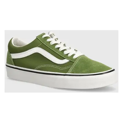 Tenisky Vans Old Skool zelená barva, VN000CT8CIB1