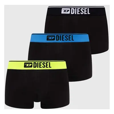 Boxerky Diesel UMBX-DAMIENTHREEPACK 3-pack pánské, černá barva, 00ST3V.0AMAI