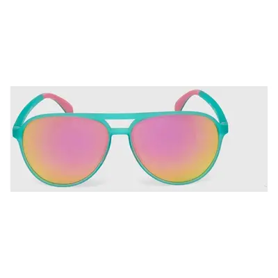 Sluneční brýle Goodr Mach Gs Kitty Hawkers Ray Blockers tyrkysová barva, GO-865655