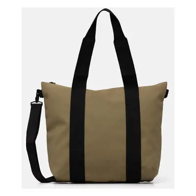 Taška Rains Tote Bag Mini W3 zelená barva, 14160-44