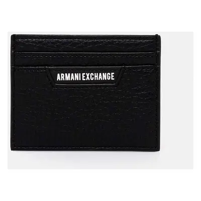 Pouzdro na karty Armani Exchange černá barva, 958053 4F863