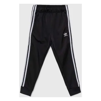 Dětské tepláky adidas Originals SST TRACK PANTS černá barva, s aplikací, IX7630